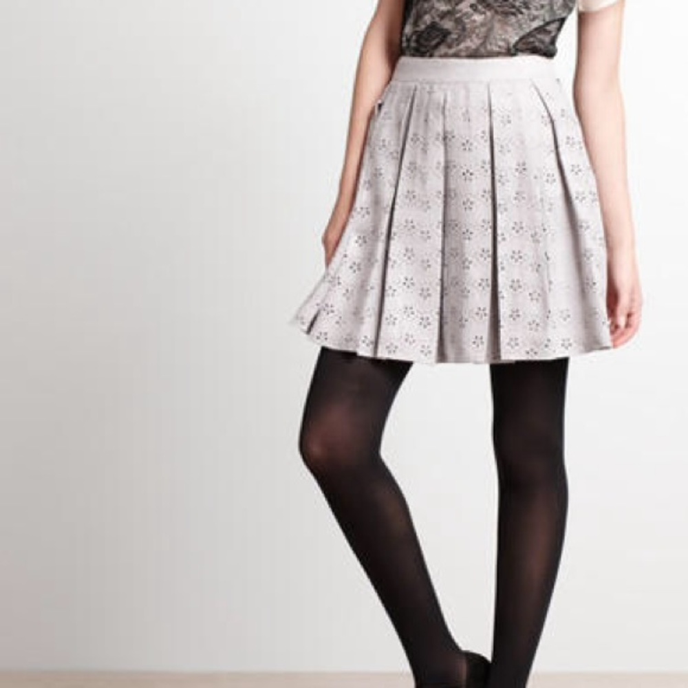 Vessel by Timo. laser cut vegan suede skirt NWOT